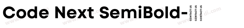 Code Next SemiBold字体转换